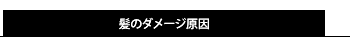髪のダメージ原因