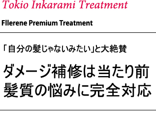 ダメージ補修は当たり前　髪質の悩みに完全対応
